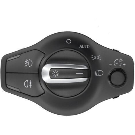 Convient pour interrupteur de phare, commande de feu antibrouillard, interrupteur de gradateur de phare, interrupteur de commande de phare 8K0941531AS, accessoire de remplacement pour voiture Q5 A5 S5 (1/5)