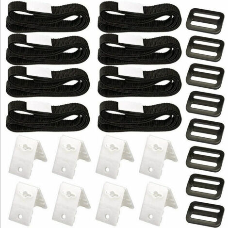Kit de Fixation pour bâche Solaire de Piscine, kit de Sangles de Couverture Solaire (1/5)