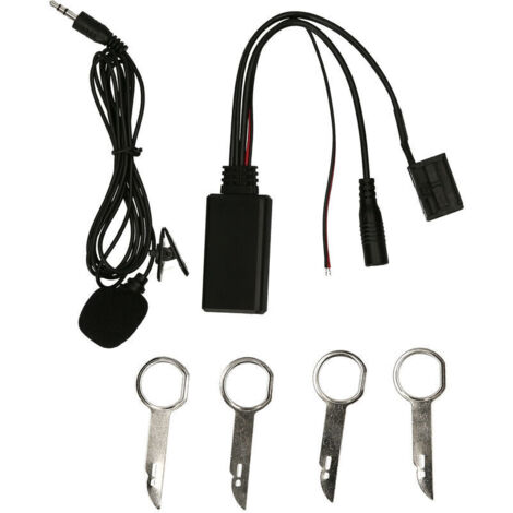 6000 CD Device BT 5.0 Aux Audio Adapter Microphone Kit Mains Libres Remplacement pour Ford 6000CD Stereo, modele : Noir 21