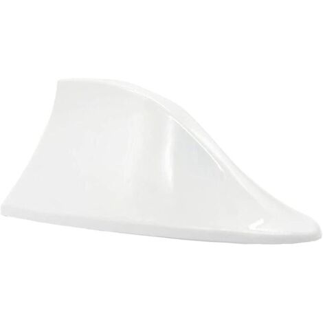 Antenne de Voiture Universelle en Forme d’aileron de Requin - Antenne Radio FM/AM avec Base adhésive étanche pour Auto SUV Camion Van (Blanc) (1/5)