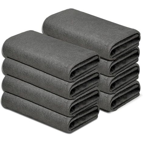Chiffon Magique, Lot de 8 Chiffons de Nettoyage Magique Épaissi,Chiffon Magique vitre sans Trace pour Vitre Voiture Salle de Bain Cuisine Bureau (30x30cm (1/5)