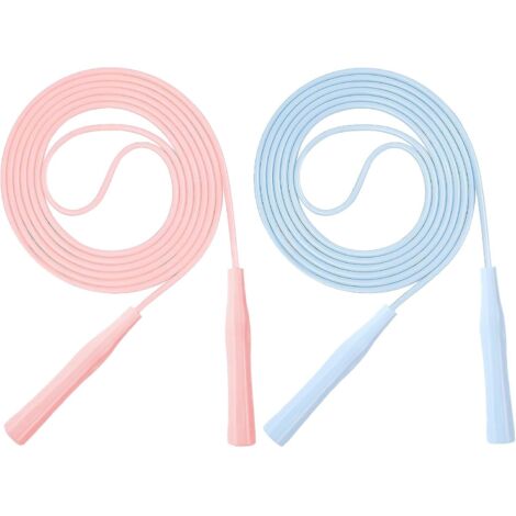 2 Pièces Corde a Sauter Sport, Corde a Sauter Enfant Réglable, Corde à Sauter Sport Vitesse pour Hommes et Femmes Adultes, pour Le Fitness Le Sport La Perte de Poids I'exercice (1/5)
