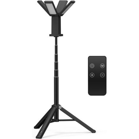 Lampe de travail LED rechargeable 14 000 mAh – 1500 lm à 6000 lm – 10 niveaux de luminosité – 3 températures de couleur – IPX5