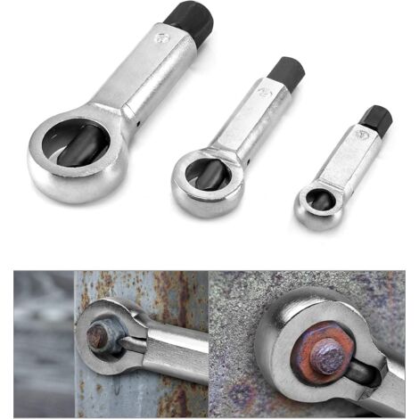 Ensemble de casse-écrous, outil pour retirer les écrous endommagés, 9-12 mm/12-16 mm/16-22 mm (3 pièces) (1/4)