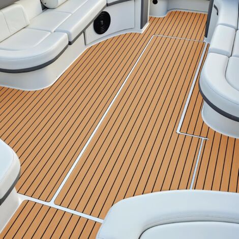 Tapis De Sol Teck EVA Pour Bateau – Plateforme Rinker 280 (2007) – Neuf