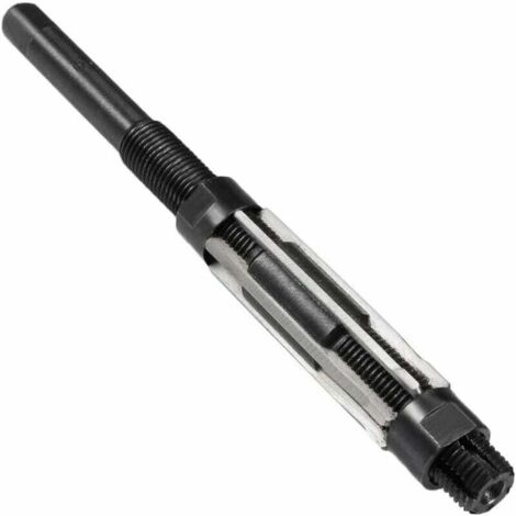 Alésoir manuel réglable H8 19-21 mm – Acier haute vitesse – 6 flûtes droites pour alésage précis – Outil de fraisage – Sourcing Map