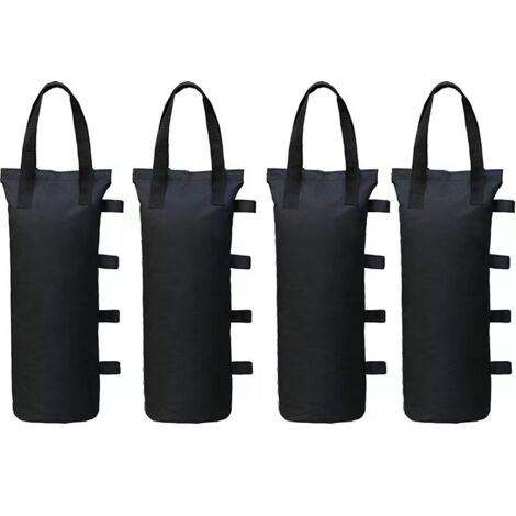 Sac de sable à auvent 4 pièces – Poids total 100 lb – Dimensions 15 x 50 cm – Revêtement PVC imperméable pour extérieur (1/5)