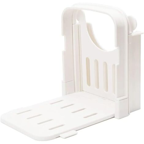 Trancheuse à pain pliable, épaisseur de tranche réglable, trancheuse à pain grillé pour machine à pain/rôtisserie/sandwich, blanche (1/5)