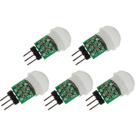 5PACK IR Capteur Humain AM312 Mini Module de Détecteur HC-SR312 Détecteur Automatique de Mouvement PIR Infrarouge Pyroélectrique DC 2.7 à 12V (1/5)