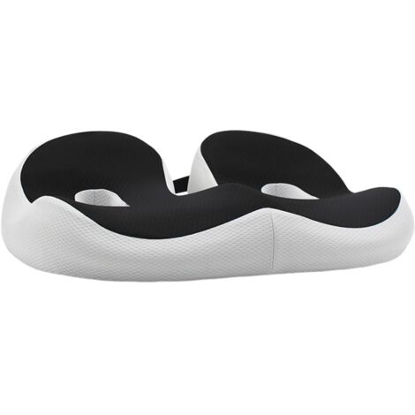 Coussin orthopédique en mousse à mémoire de forme, coussin de coccyx ergonomique, largeur de coussin de siège réglable, coussin pour soulager les douleurs aux hanches et au coccyx, pour le bureau, la (1/3)