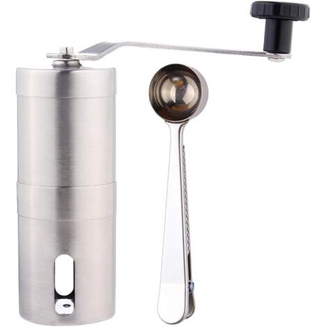 Moulin à café,Acier inoxydable Broyeur à café manuel café avec Broyage en céramique Moulin à main réglable,Rechange Broyeur en Céramique Coffee Grinder moudre Céramique (1/5)