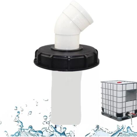 45°Couvercle de Réservoir IBC avec Filtre en Nylon Lavable pour Réservoir d'eau de Pluie IBC 1000L, Filtre À Couvercle IBC Accessoires de Réservoir IBC,Filtre à Eau de Pluie en Nylon 165 mm (1/5)