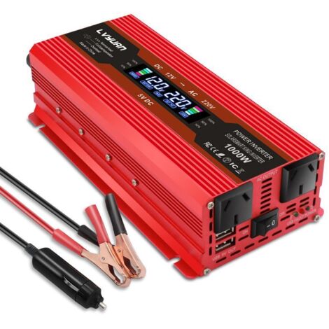 NOVOPAL Convertisseur 12v 220v 2000W Pur Sinus Convertisseur de Tension