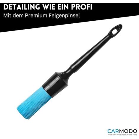 Pinceau Premium Detailing pour l'entretien de la Voiture - Pinceau de Nettoyage extrêmement résistant, Nettoyage Professionnel de la Voiture, Brosse pour Jantes, Accessoires Auto intérieur (1/5)