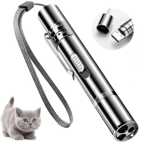 3pcs Jouets interactifs pour chats et chiens, jouet pour chat avec LED, jouets électriques intelligents pour les exercices de formation, rechargeable par USB (1/5)