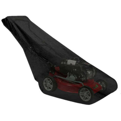 Housse pour tondeuse à gazon, étanche, anti-poussière et anti-UV, en 210T, avec cordon de serrage et sac de rangement pour extérieur/intérieur - 188 x 99 x 63,5 cm (1/5)