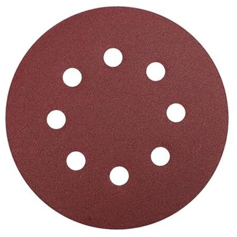 20 Pièces Disque Ponçage 180mm P240 Papier Poncer 8 Trous Disque Abrasif (1/5)