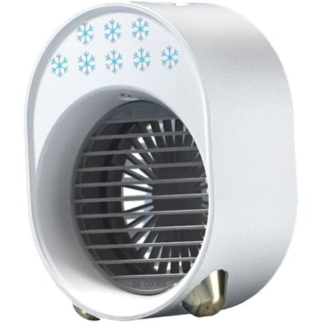 1Pièce Refroidisseur Air USB Climatiseur Portable De Bureau Ventilateur De Table Compact Accessoire De Maison De Pile (1/5)