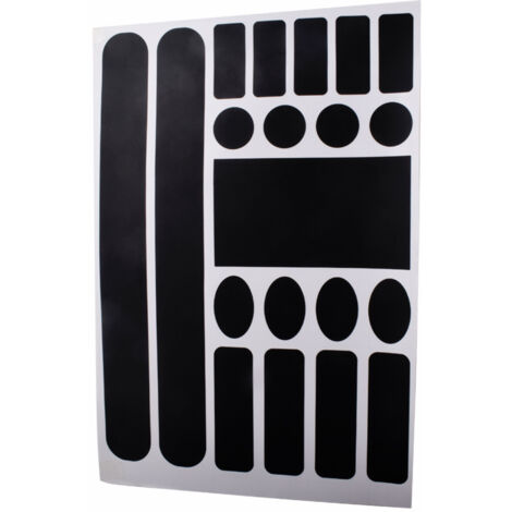 1Sheet Bicyclet Stickers Stickers Cadre Protecteur Stickers Scratch Sticker Vélo Vélo Vélo Vélo pour Vélo de Route (Noir) - Vélo Vélo Protection Film Protection (1/5)