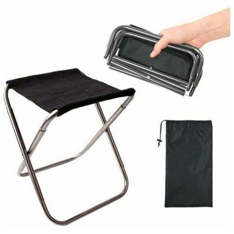 Tabouret pliant en alliage d'aluminium chaise de camping extérieure ultra léger et portable tabouret de barbecue tabouret d'escalade train Maza tabouret de pêche (1/5)