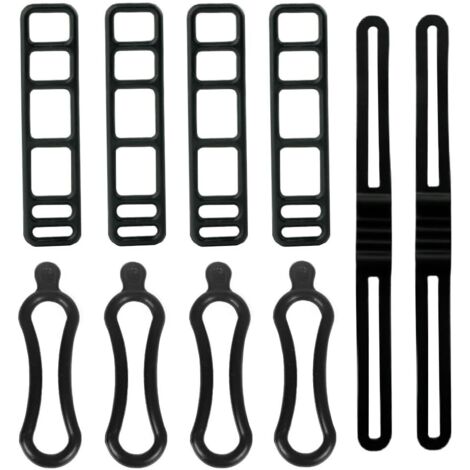 Bande en Silicone Vélo 10 Pièces Sangles Montage Vélo Bicyclette Caoutchouc Elastique Attache Caoutchouc Velo Bandage Sangle Vélo Sangle de Silicone Bicyclettes Bande Silicone Elastique Vélos (1/5)