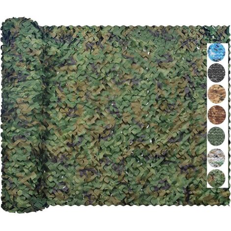 Rouleau de Treillis de Camouflage de Grande Taille - Idéal Le Camouflage, la Chasse, la décoration Militaire - Parfait Faire de l'ombre 3x5m (1/5)