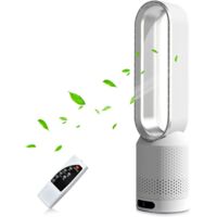 Ventilateur colonne silencieux 58 cm – 10 vitesses – Oscillation 90° – Télécommande incluse – Minuterie 2h – Circulation d'air efficace