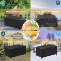 Housse Table De Jardin 220x160 Housse Salon De Jardin Exterieur Housses Pour Mobilier De Jardin Impermeable Bache Table Exterieur Housse De Protection Salon De Jardin Rectangulaire 220x160x100cm LxWxH