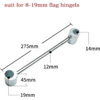 Clé De Réglage Pour Charnières De Porte 270 Mm - Outil En Métal Argenté, Longueur 27cm, Neuf