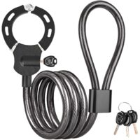 Antivol Trotinette Electrique,Cadenas Trotinette Electrique Antivol Menotte Haute Sécurité Antivol De Vélo,1.2M Cadenas Trotinette Electrique,Cadenas Velo Antivol,Accessoires Trottinette Electrique