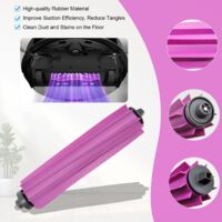 Lot De 15 Accessoires Pour Aspirateur Robot Eureka E10s Et E20 Plus : 4 Filtres HEPA, 4 Serpillères, 6 Brosses Latérales Et 1 Brosse De Nettoyage