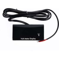 Compteur De Tension DC 12V 52mm Analogique Chromé - 8-18V Avec Rétroéclairage LED Multicolore