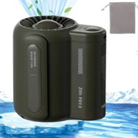 Bladeless Waist Mounted Electric Fan, Cool Clip Fan Under Shirt, Ergonable Waist Clip Fan Outdoor, Hands-Free Mini Waist Fan, Mini Waist Fan for Outdoor Works,Camping,Travel,Fishing (Vert)