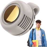Ventilateur portable silencieux - petit ventilateur sans fil pratique pratique Clip de ventilateur sans lame sur Clip sur Fan Personal Fan Bladeless 360 ROTATION 3 vitesses Gadget