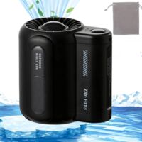 Bladeless Waist Mounted Electric Fan, Cool Clip Fan Under Shirt, Ergonable Waist Clip Fan Outdoor, Hands-Free Mini Waist Fan, Mini Waist Fan for Outdoor Works,Camping,Travel,Fishing (Noir)
