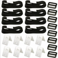 Kit de Fixation pour bâche Solaire de Piscine, kit de Sangles de Couverture Solaire