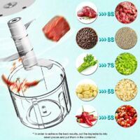 Hachoir manuel,Électrique ail Masher robuste Durable multifonction Mini broyeur Chopper maison USB charge - Type 250ml green - Maison