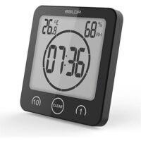 Horloge Murale De Douche Heaveant - Mini Horloge Étanche Avec Ventouse Pour Salle De Bain (Bleu