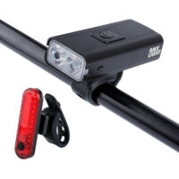 Lumiere Velo 2500mah Lampe Velo 1500 Lumens Eclairage Velo a Led Puissant Lumière Velo Avant et Arrière Rechargeable Phare Velo pour VTT Course Cycliste