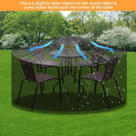 Housse Meubles De Jardin Enzeno - 200x180x90 Cm - Imperméable Polyester Oxford 420D