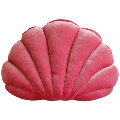 Coussin décoratif en coquillage pour canapé et extérieur - Coussin décoratif pour meubles de terrasse - Rose (1/3)
