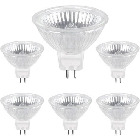 Ampoule Halogene GU5.3 50W 220V, 680lm Blanc Chaud 2700K Dimmable, Ampoule Spot Halogène MR16, pack de 6 (1/5)