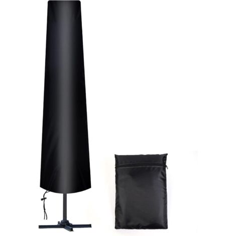 Housse Parasol Droit Ø 300 cm, 210D Oxford Housse de Protection pour Parasol avec Sac de Rangement, Résistant aux Intempéries, aux UV, à la Neige (1/5)