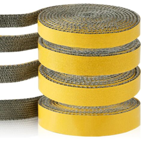 Flintronic Joint Insert Cheminée, Joint de Poêle à Bois, Joints Tressé Auto-adhésive pour Poêle (3mm X 20mm X 2.5m) (1/5)