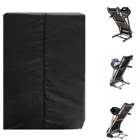 Bâche pour voiture,Housse de Tapis de Course Pliable, Housse Anti poussière Pliable pour Tapis de Course 210D Coupe-Vent, imperméable à la Pluie, bâche en Tissu Oxford,95×75×160cm,noir (1/5)