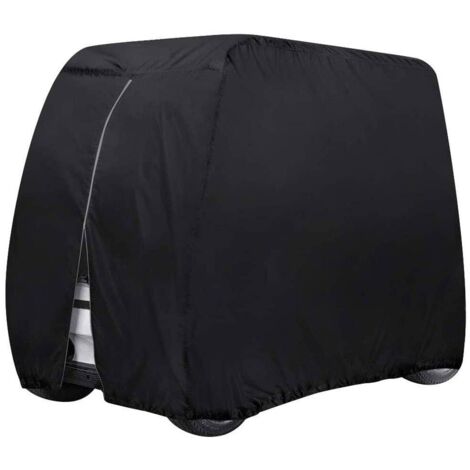 Housse De Voiturette De Golf étanche pour 4 Passagers, Convient à EZ GO, Club Car Yamaha, avec Tissu Oxford Durable étanche à La Poussière 210D，245×122×168cm (1/5)