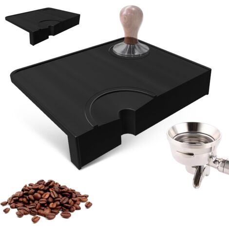 Tapis De Tamis Silicone QWORK® 15x20,5 Cm – Pour Baristas | Protection Bords Anti-rayures | Design Antidérapant | Lavable Au Lave-vaisselle