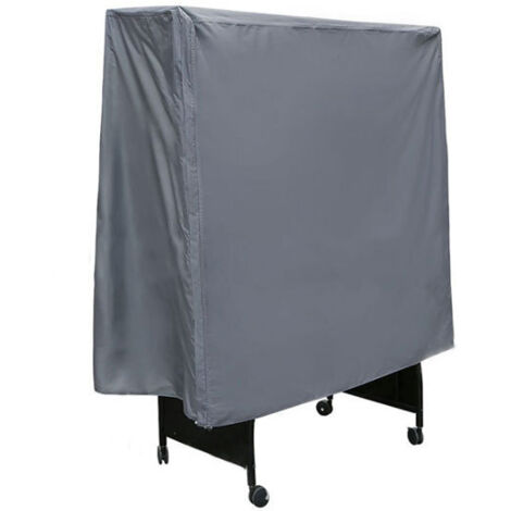 Minkurow – Housse de table de ping-pong extérieure 185x165x70 cm – Imperméable PVC – Coutures collées – Résistante aux UV et intempéries (1/3)