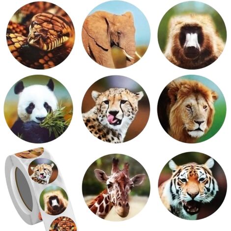 Lot De 24 Masques à Colorier – 10 Autocollants Tatouages + 18 Pinceaux Aquarelle – Animaux Vierges – Fête Jungle, Déguisement, Spectacle – Dès 3 Ans