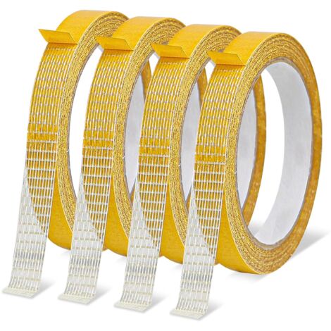 Ruban Adhésif Double Face Fort Pour Ourlets - 1,5 Cm X 10 M - Pour Tissu, Rideaux, Vêtements - Sans Couture, Amovible - 5